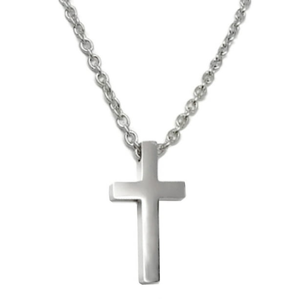 Details about 18"MEN Stainless Steel 3mm Black Rope Chain Necklace Plain Cross Pendant*BP29 Details about 18"MEN Stainless Steel 3mm Black Rope Chain Necklace Plain Cross Pendant*BP29